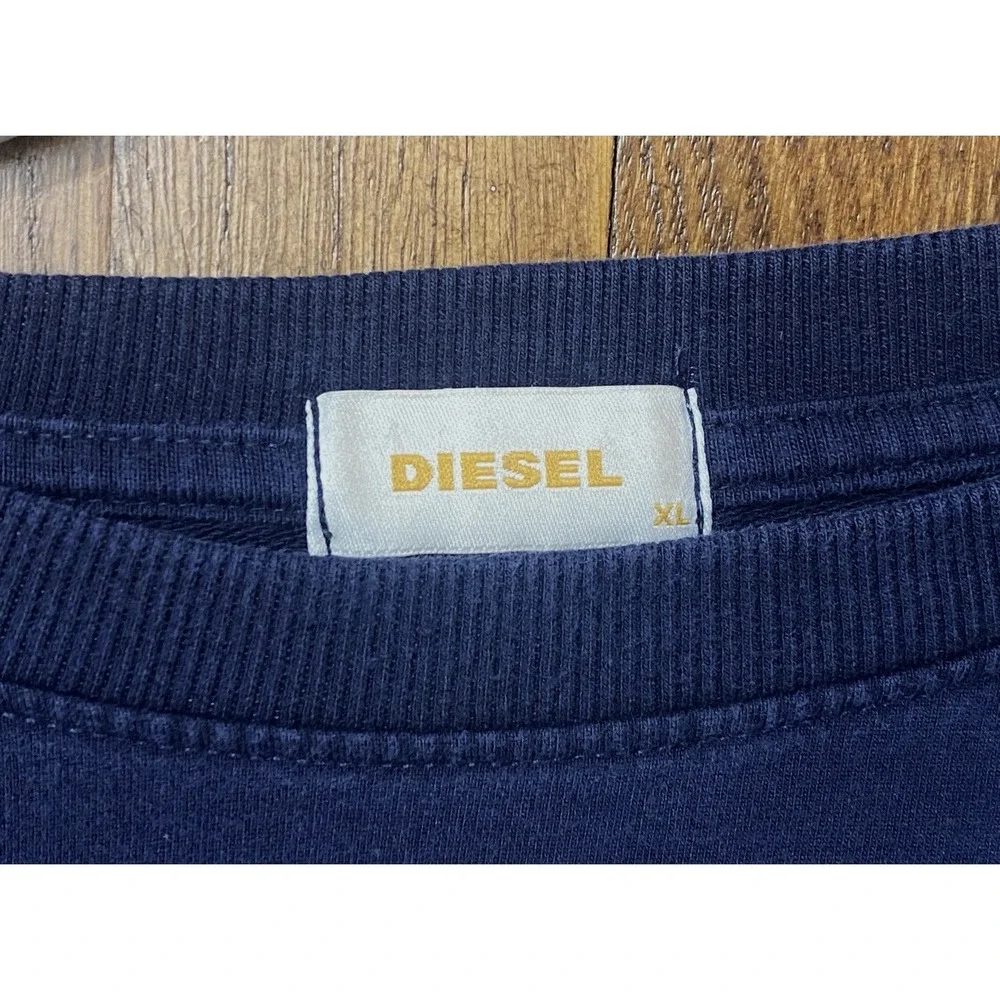 Diesel Womens Diesel Crewneck Sweatshirt Size XL Navy 1978 Comfort Streetwear - Picture 6 of 6
